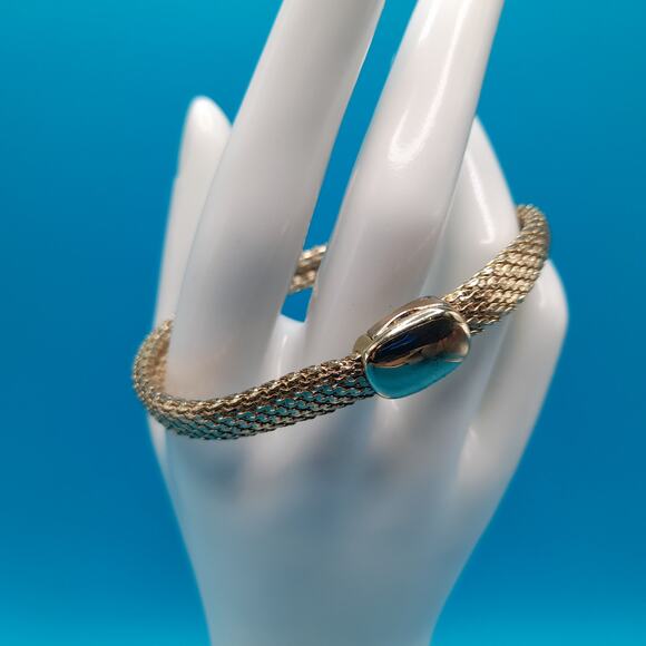 Vintage Monet Mesh Bracelet, Magnetic Clasp, 1990s - Picture 3 of 10